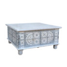 Deco trunk coffee table, front view