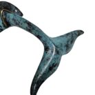 Whale Tail Wall Hook Blue And Gold GOL0930 Close